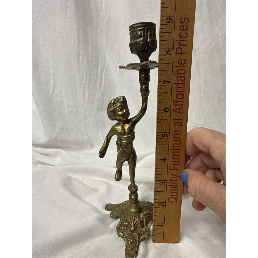 Vintage Celestial Brass Cherub 9